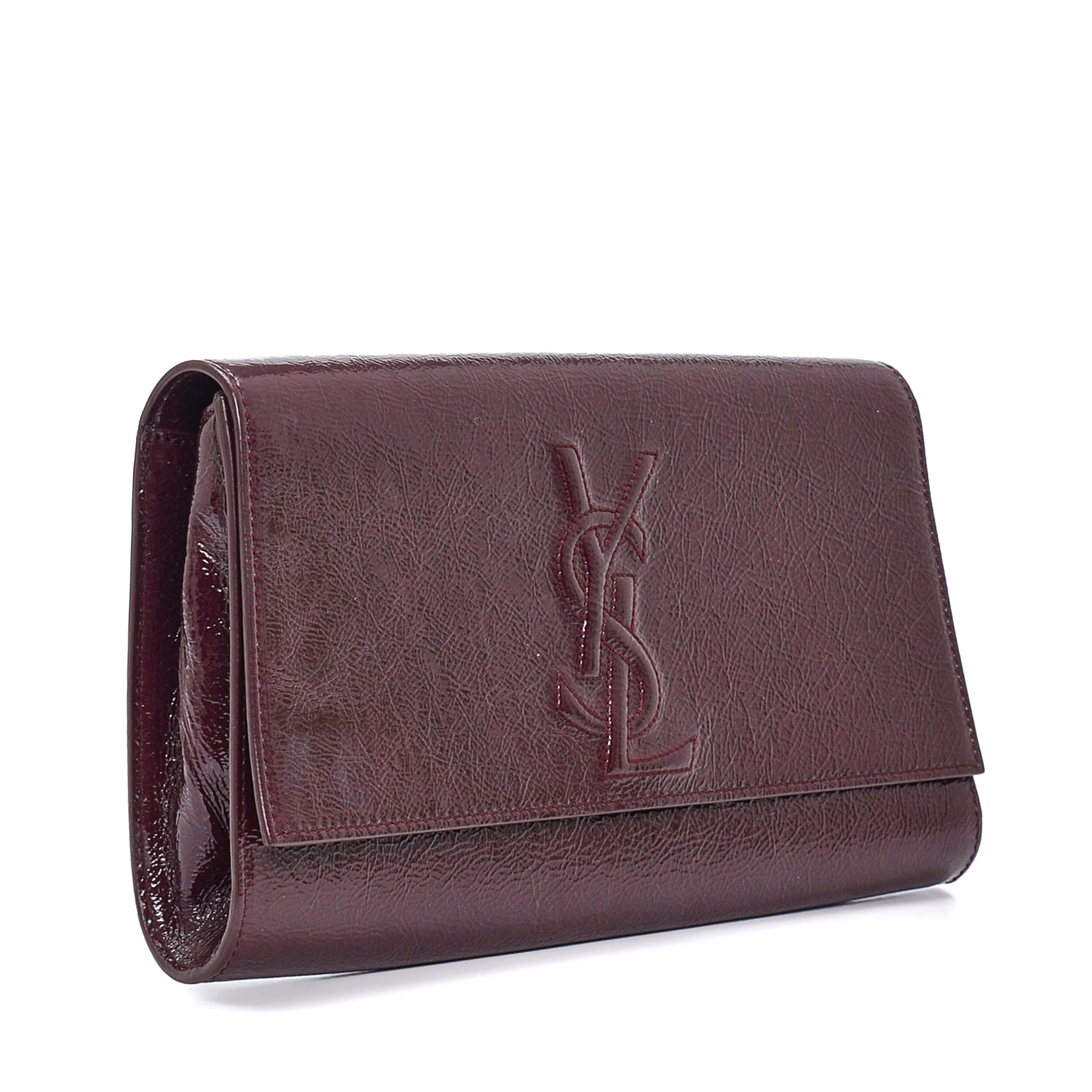 Yves Saint Laurent - Bordeaux Patent Leather  Belle De Jour Clutch